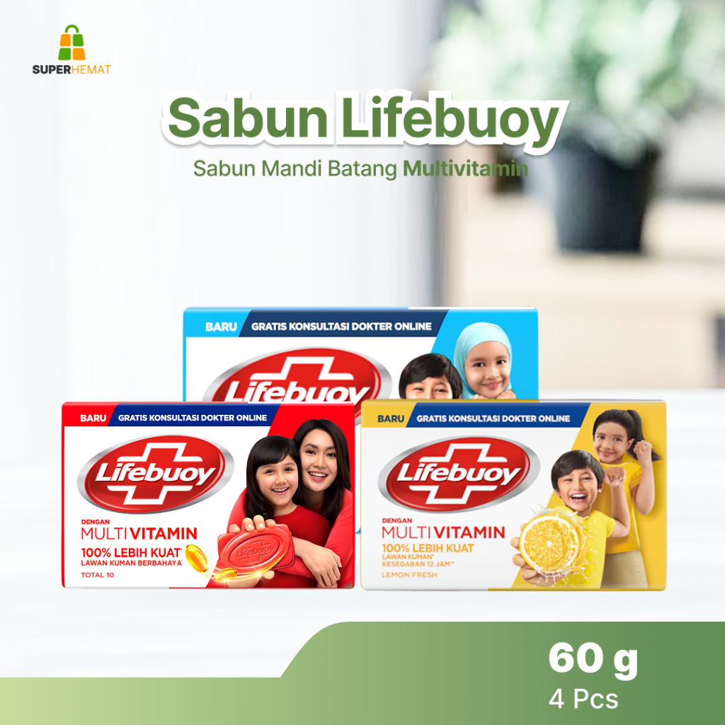 Sabun Lifebuoy Batang Isi 4 Pcs