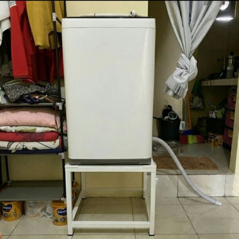 Meja Besi Tatakan Pendek Mesin Cuci Kulkas Perabot Custom