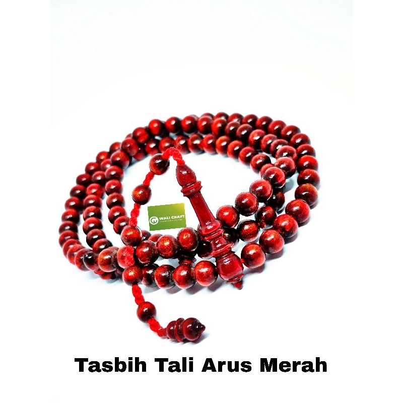 Tasbih Akar Bahar Tali Arus Merah / Tasbih Muslim 99butir / Tasbih Tali Arus Merah