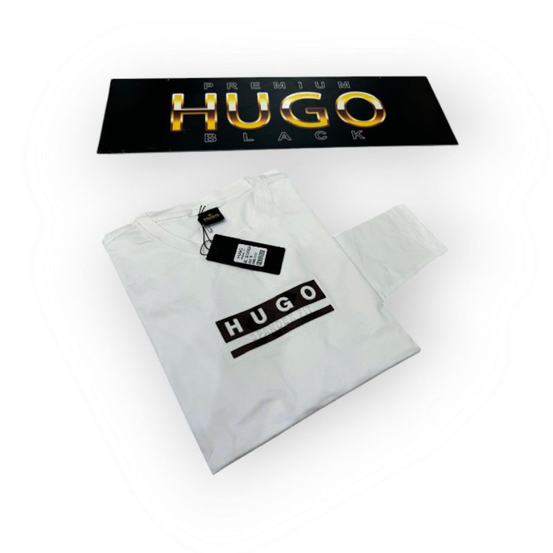 [ HUGO SPANDEKS PANJANG ] Kaos Oblong T-Shirt Hugo Bahan Spandeks Lengan Panjang Lengkap Ukuran