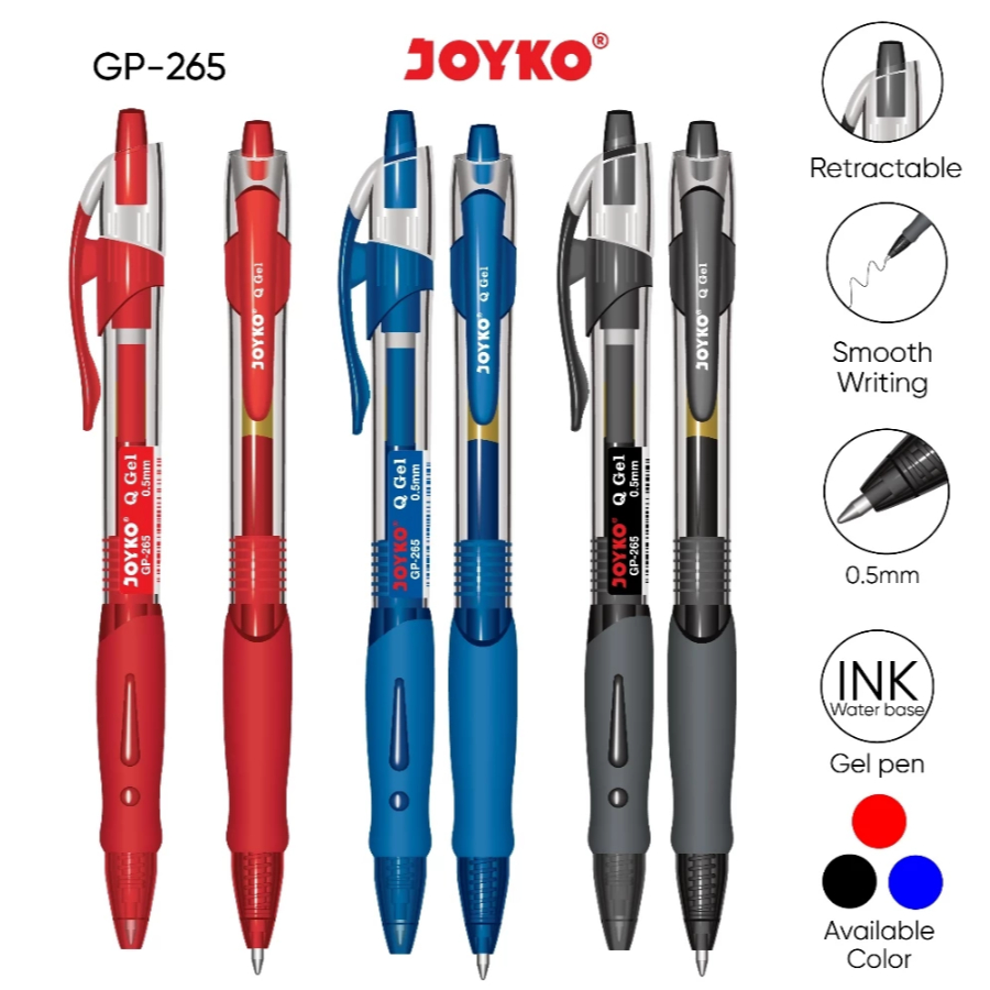 

Joyko - Gel Pen Pulpen Pena GP-265 Q Gel 0.5 mm
