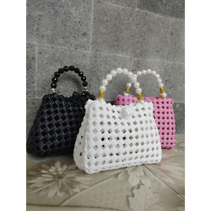 Tas Anyam jali Motif Sekar