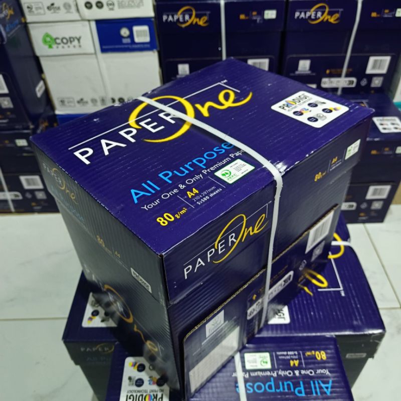 

PROMO KERTAS HVS A4 80 GRAM PAPER ONE 1 DUS Instan/Sameday