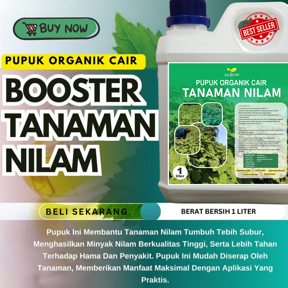 Pupuk Nilam / Pupuk Tanaman Nilam / Pupuk Penyubur Daun dan Batang Tanaman Nilam / Pupuk Pelebat Dau