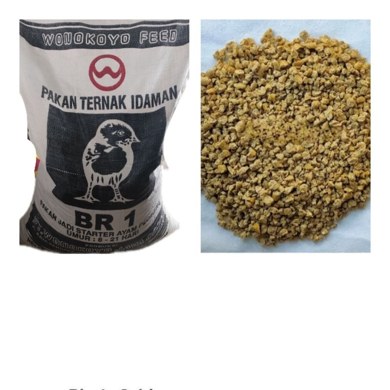Pur ayam pedaging starter BR 1 WONOKOYO pakan ayam pedaging