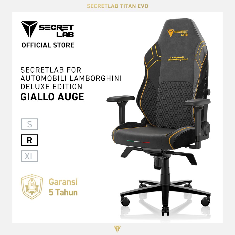 Secretlab for Automobili Lamborghini Deluxe - Giallo Auge Edition