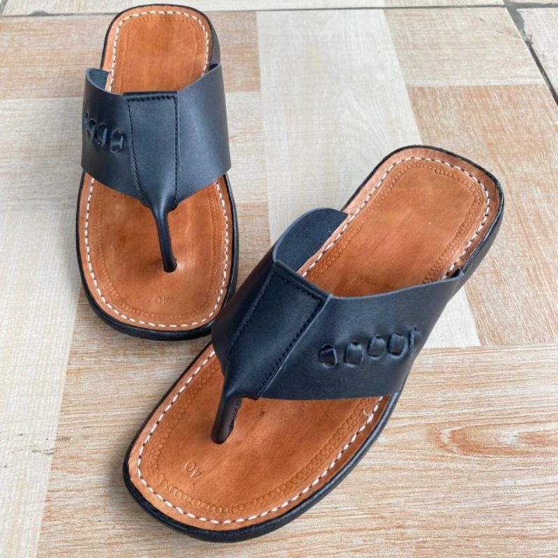 Sandal Kulit Asli Sandal Terumpah Kulit Sandal Tarumpah Kulit Sandal Kulit Ori Sandal Kulit Bisa COD