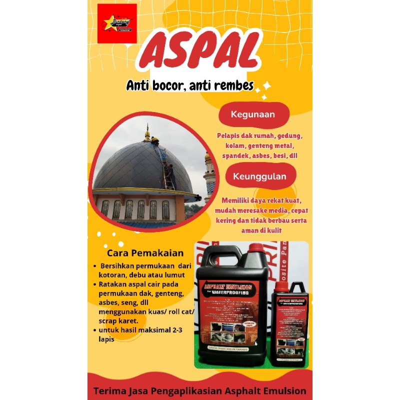 Aspal Cair Anti Bocor dan Rembes  5 kg