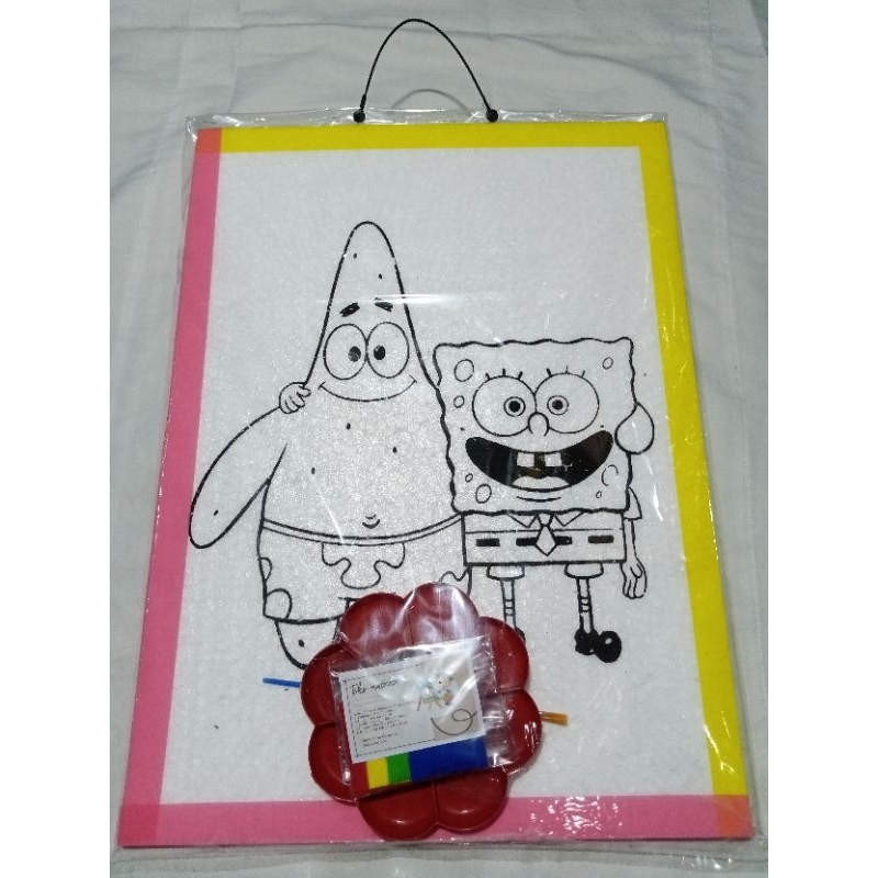 

LUKISAN STYROFOAM SPONGEBOB PATRICK | MAINAN ANAK | LUKISAN | BELAJAR MELUKIS