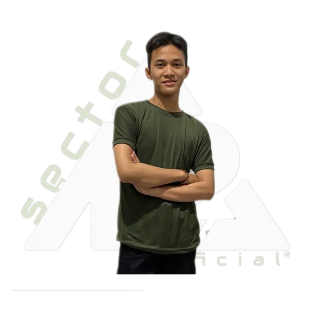 Kaos Dalaman TNI Hijau Polos