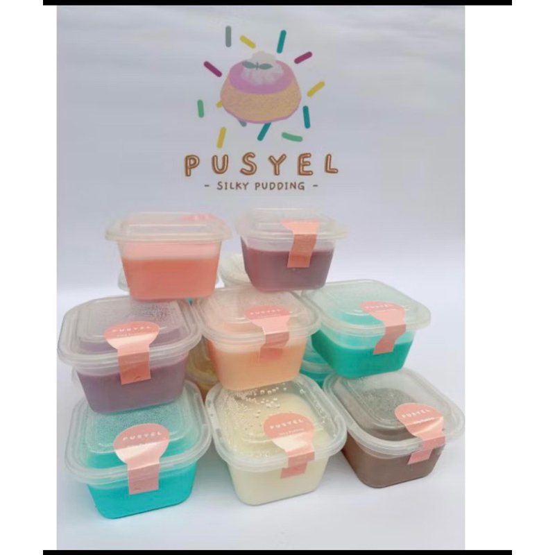 

pudding silky pusyel puding sutra lembut manis segar dengan 13 varian rasa enak promosi murah