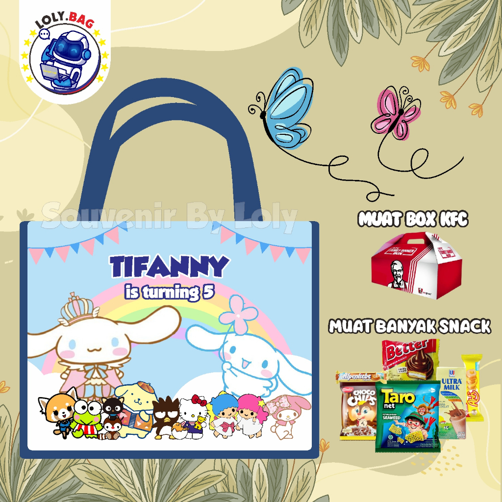 

Tas Ultah / Tas Ulang Tahun Murah/Goodie bag murah/souvenir ultah/Tas tema Sanrio