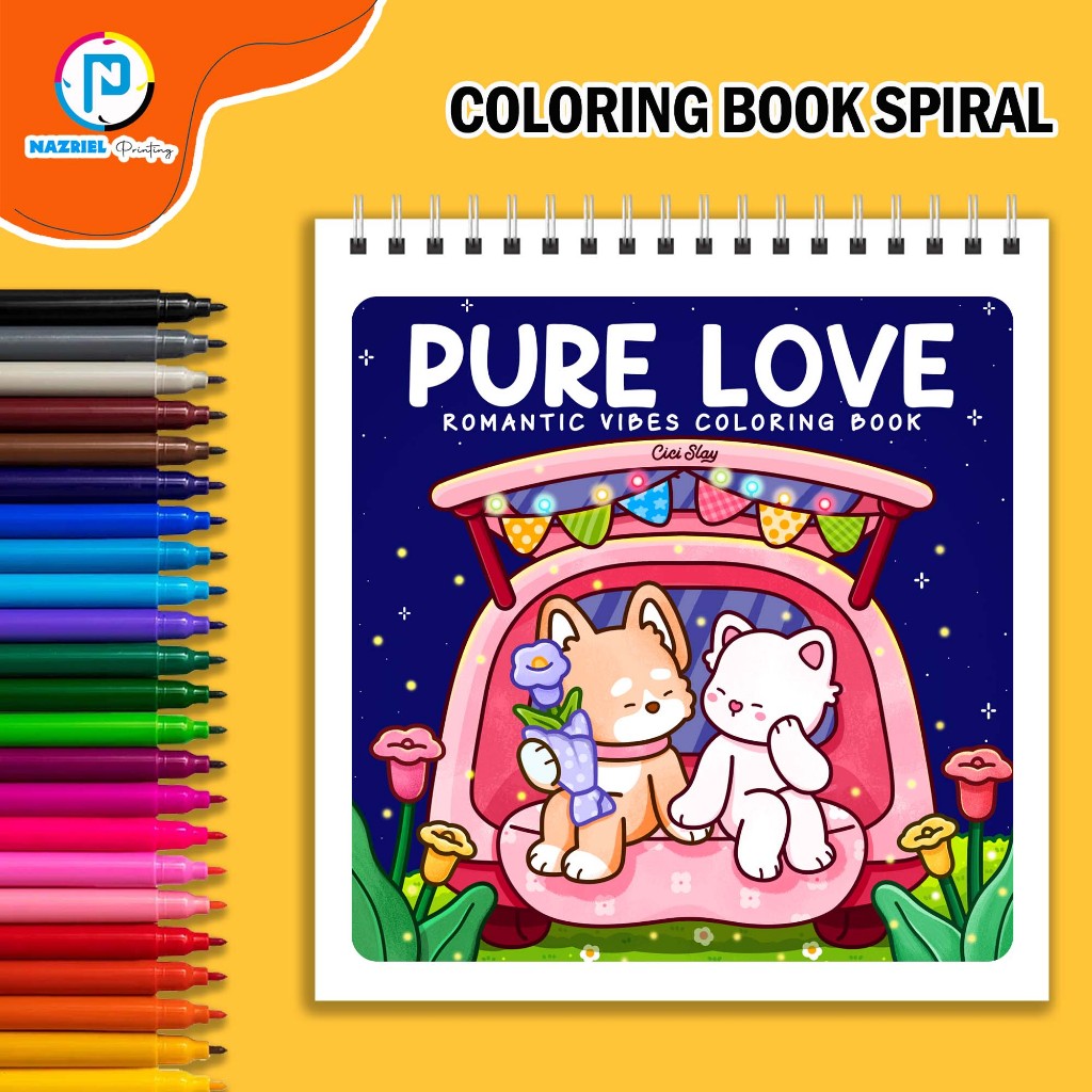 

Purelove by Cici Slay Coloring Book Buku Mewarnai Spiral