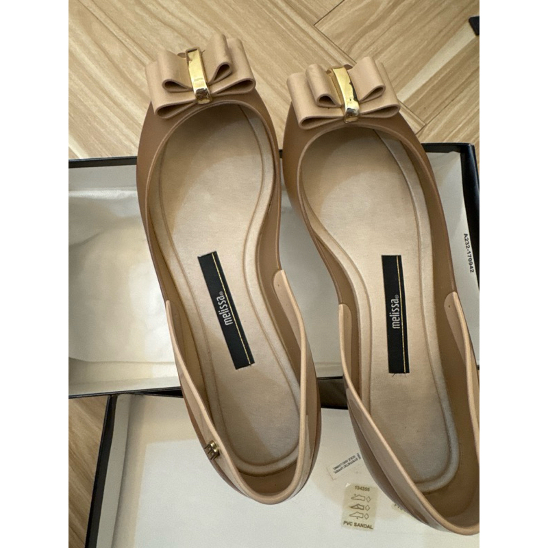 Melissa Queen V AD Preloved Brown Colour Flat Shoes Original