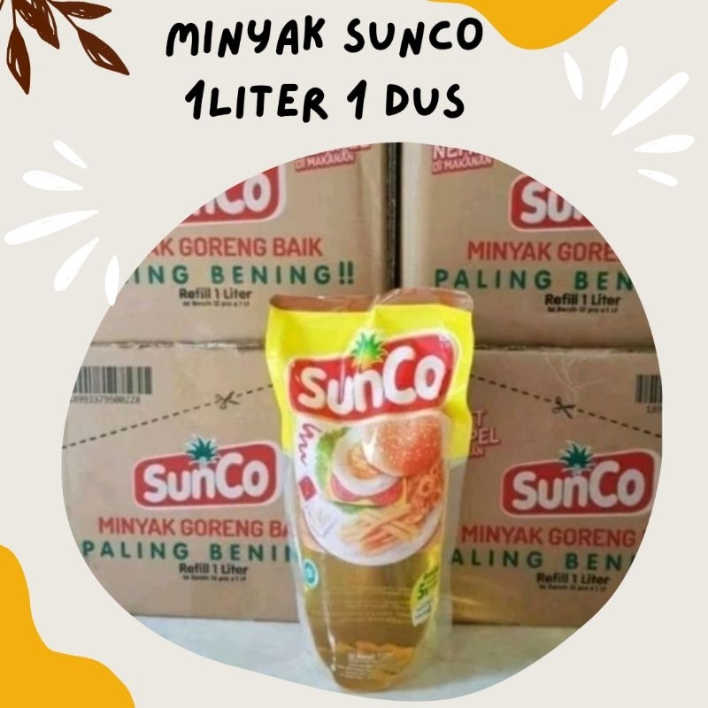 

MINYAK GORENG SUNCO 1 LITER KARTON ISI 12 POUCH