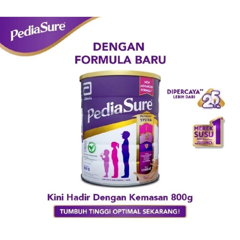 

PediaSure Coklat Susu Pertumbuhan (1-10th) - 800gr