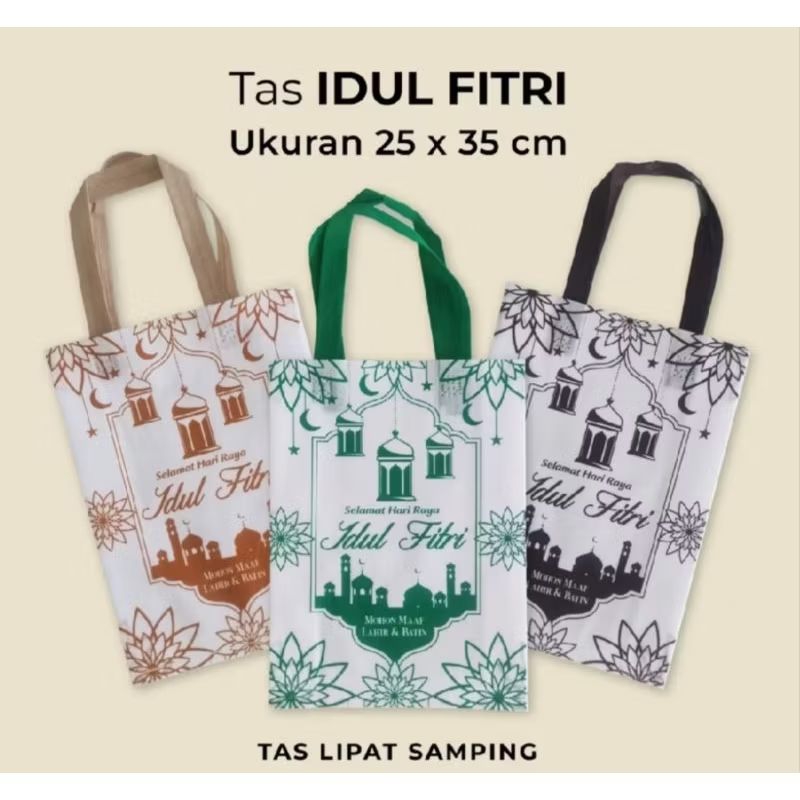 

Goodiebag Tas Spunbound Lebaran||Tas Idul Fitri||Tas Murah||Ukuran 25x35 20 GSM Warna terbaru murah sabanua