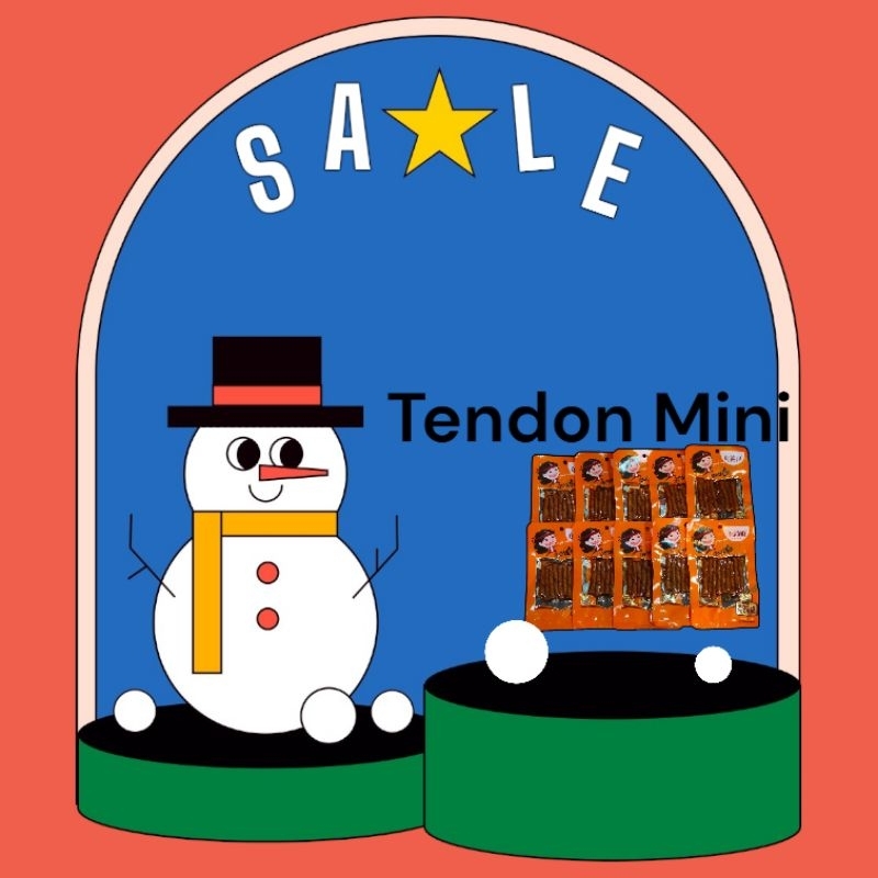 

Paket 20 pcs Snack Tendon Mini cemilan viral siap saji exp terbaru