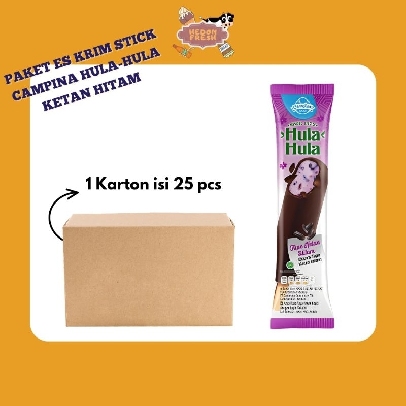 

Paket Es Krim Stik Campina Hula-Hula Ketan Hitam