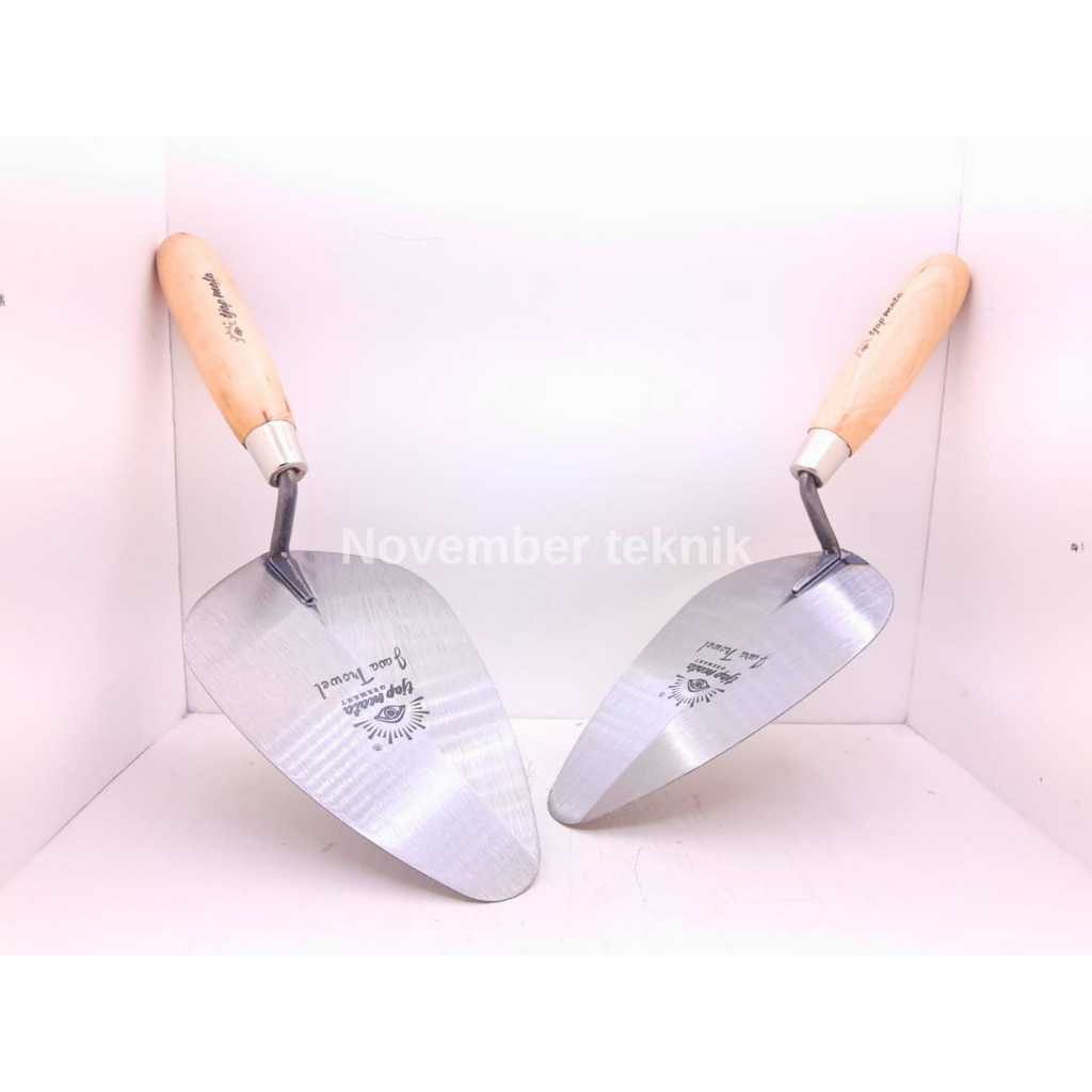 Sendok Semen Wesi Tukang Bulat Gagang Karet 6 inch Workman Trowel