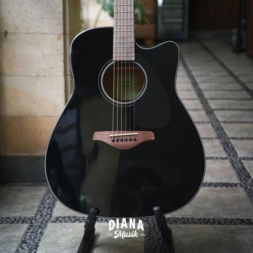 Gitar Akustik Elektrik Yamaha FGX800C / FGX 800 C, Black