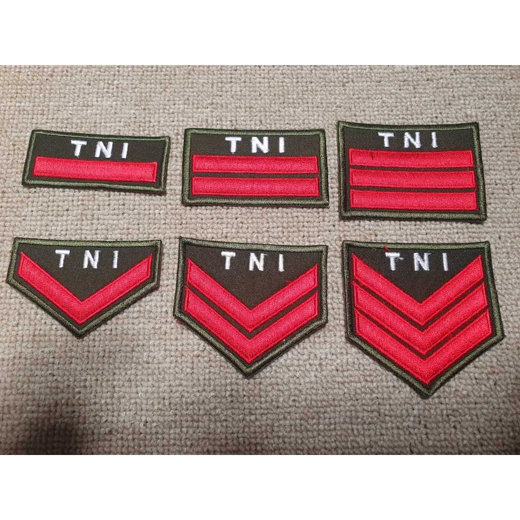 ATRIBUT EMBLEM BADGE BREVET PANGKAT TAMTAMA PDH TNI AD