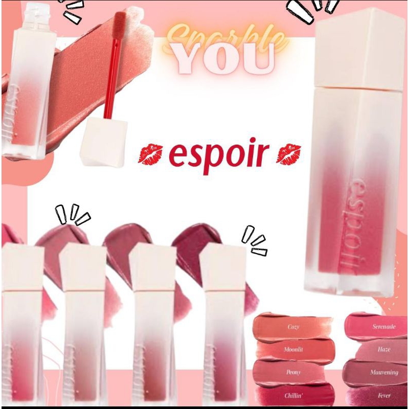 [100% ORI KOREA] Espoir Couture Lip Tint Blur Velvet