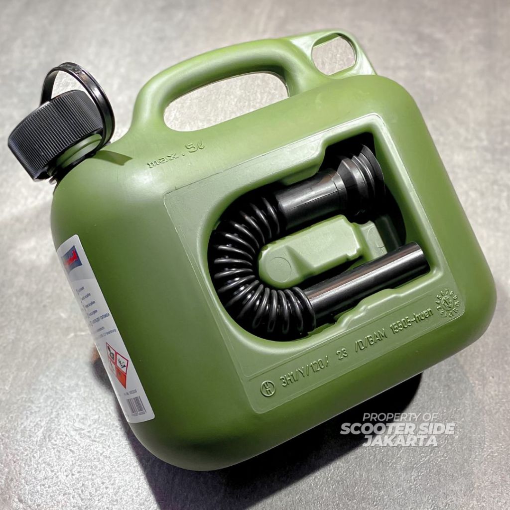 JERRYCAN BENSIN (FUEL CAN) HUNERSDORFF 5000ML GREEN