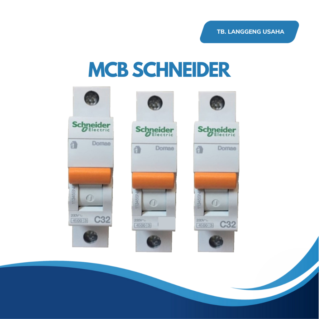 MCB SCHNEIDER ELECTRIC MCB LISTRIK 2 4 6 10 16 20 25 35 50 AMPER AMPER 2A 4A 6A 10A 16A 20A 25A 35A 