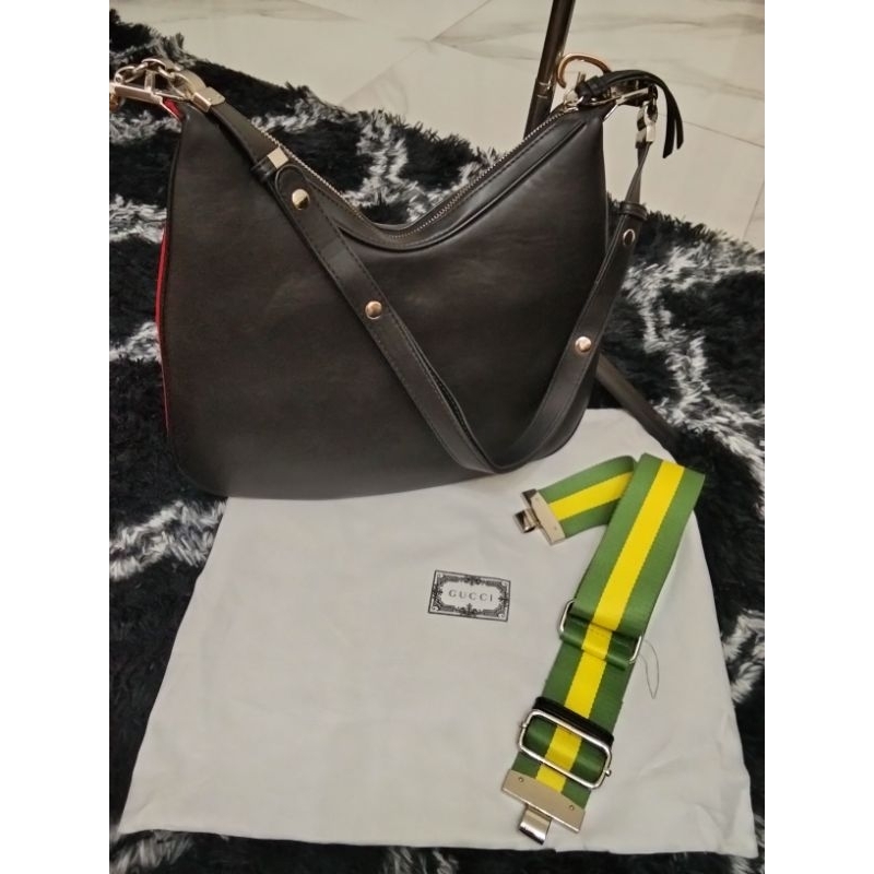 PRELOVED / PL TAS HITAM BRAND GUCCI