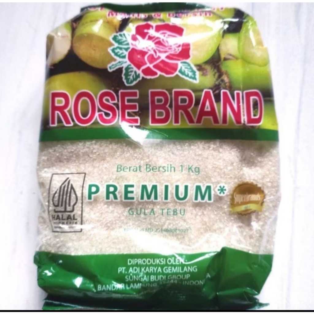 

gula pasir rosebrand ukuran 1 kilogram gula rosebrand premium hijau