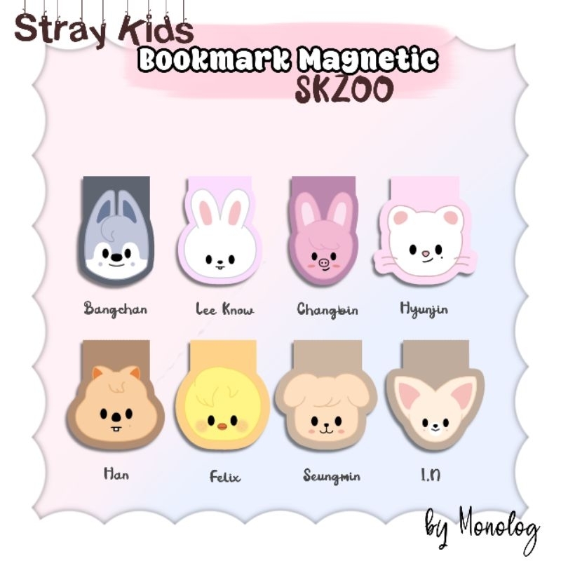 

Bookmark Magnetic Stray Kids