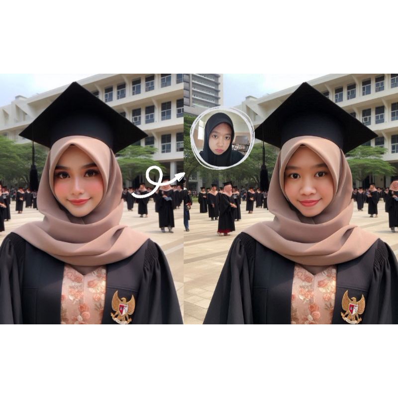 Jasa AI Edit Foto Wisuda
