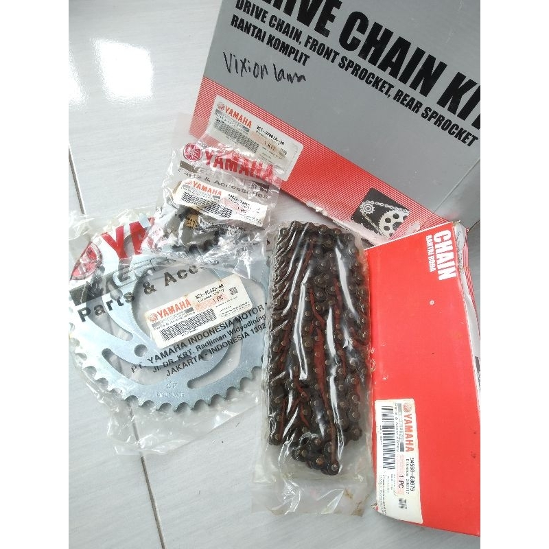 GEAR GIR SET RANTAI GIRSET 3C1 YAMAHA VIXION LAMA OLD ORI YGP