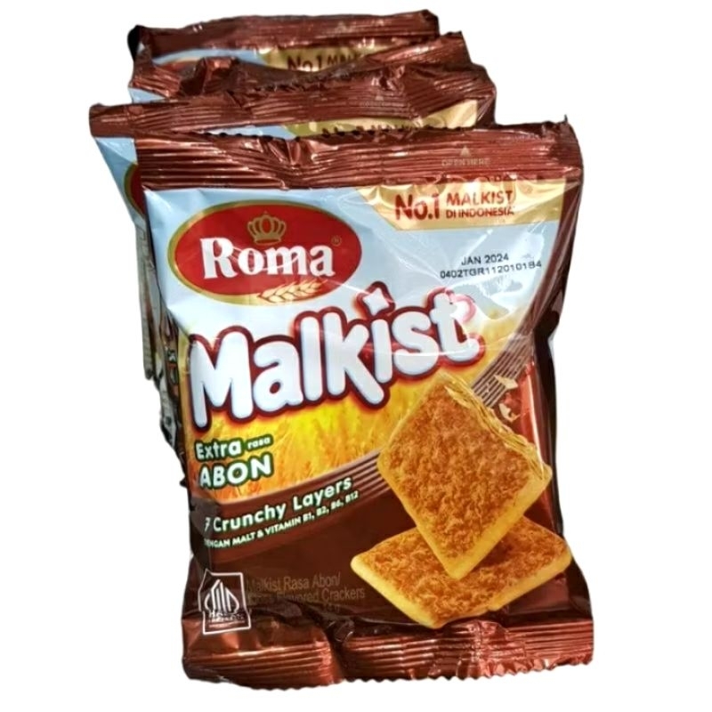 

Roma Malkist Extra Rasa Abon 21 gram 1 Pack Isi 10 Pcs