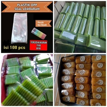 PLASTIK OPP ONE SHEET UNTUK KUE BASAH ISI 100 LEMBAR