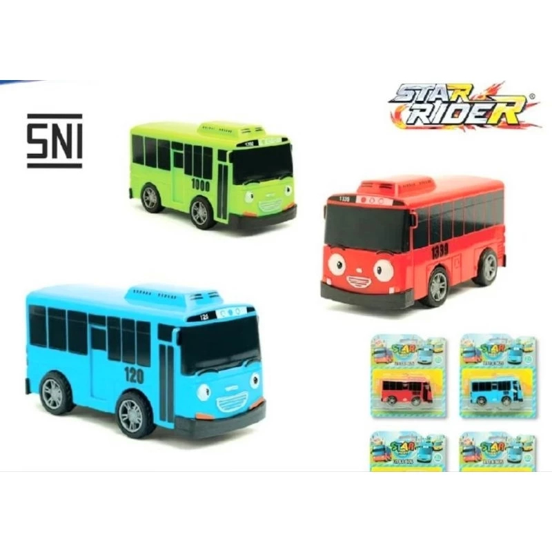 MD3468 - Star Rider Mainan Mobil Tayo The Little Bus Tayo Bisa Jalan Pintu Bisa dibuka