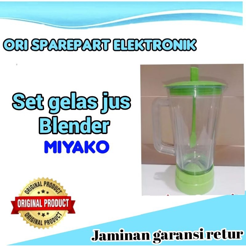 gelas jus Blender Miyako plastik/gelas set jus Miyako Baru
