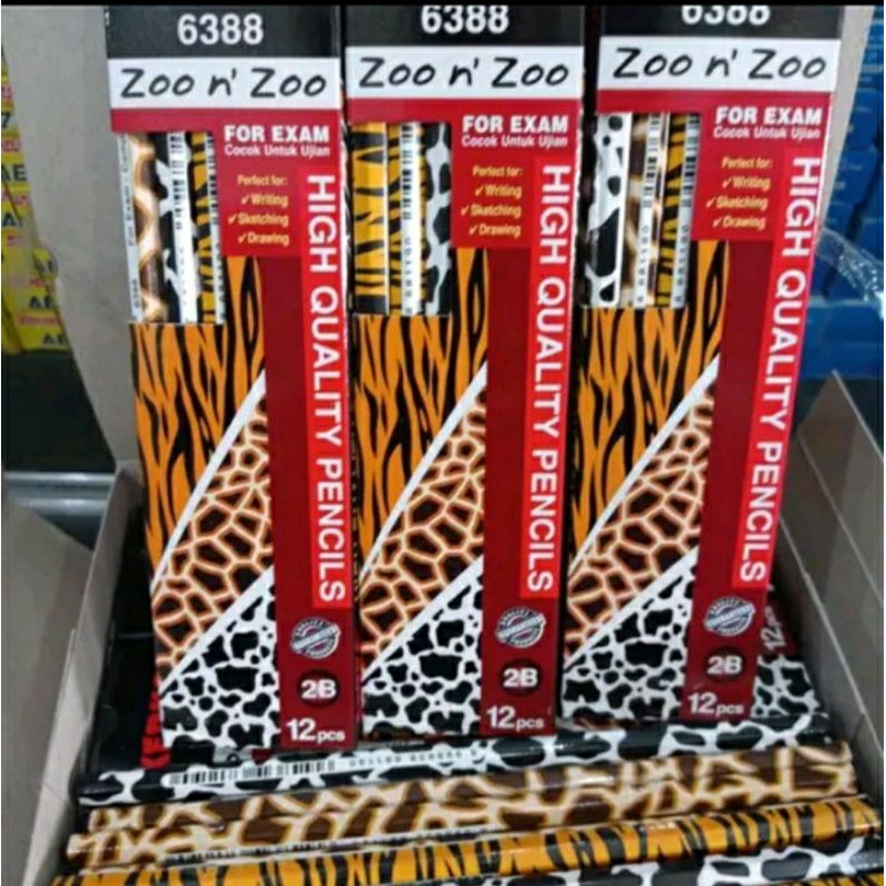 

Pensil 2B Kenko 6388 Zoo n Zoo/Pensil 2B Motif Animals