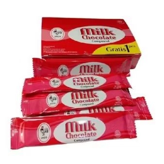 

JAGO MILK COKLAT COMPOUND JADUL 1 KOTAK ISI 12+1