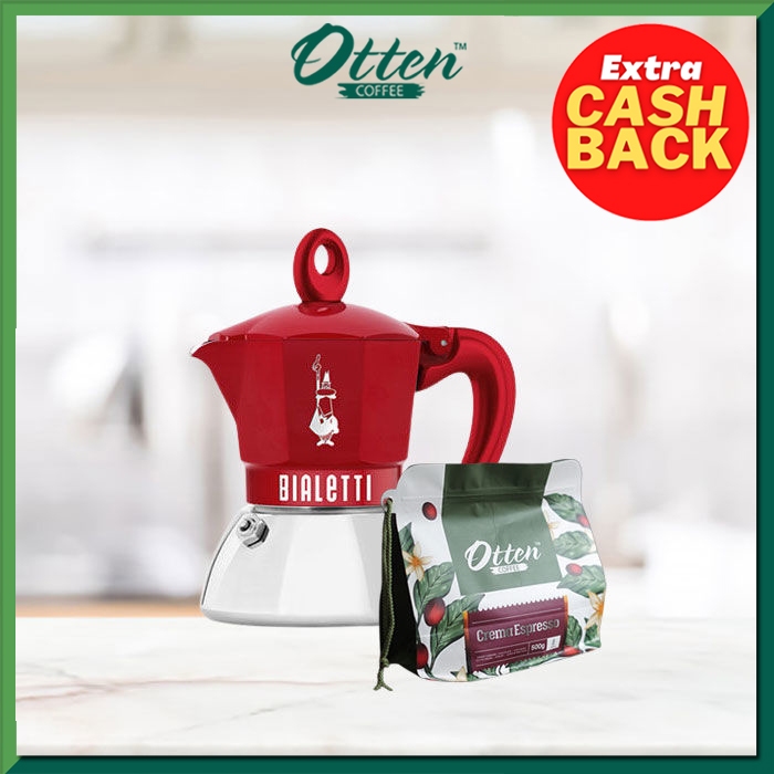 Bialetti Mokapot Bundle 02 - Paket Alat Seduh Kopi Manual - Bundling Set Otten Coffee