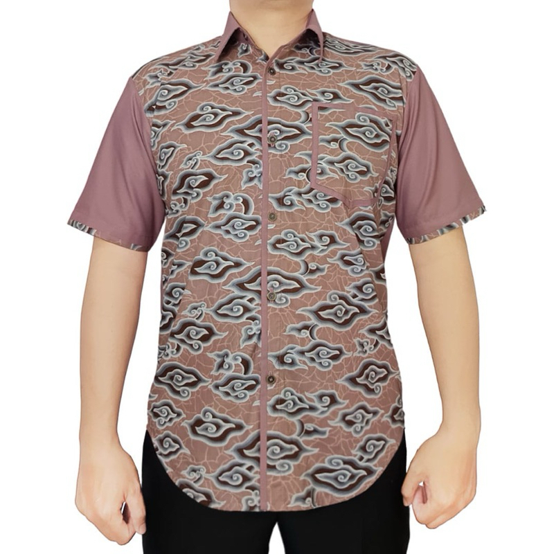 Kemeja Batik Kombinasi Kasual - Hanlee Batik 832
