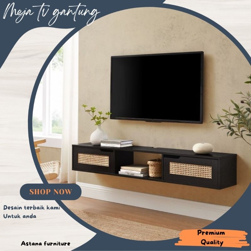 Meja Tv Gantung Minimalis Buffet Tv Gantung Minimalis Rak Tv Gantung Minimalis Jati