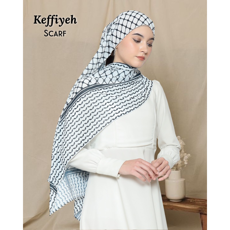 Keffiyeh Scarf Premium Pashmina Hijab Shawl Palestine