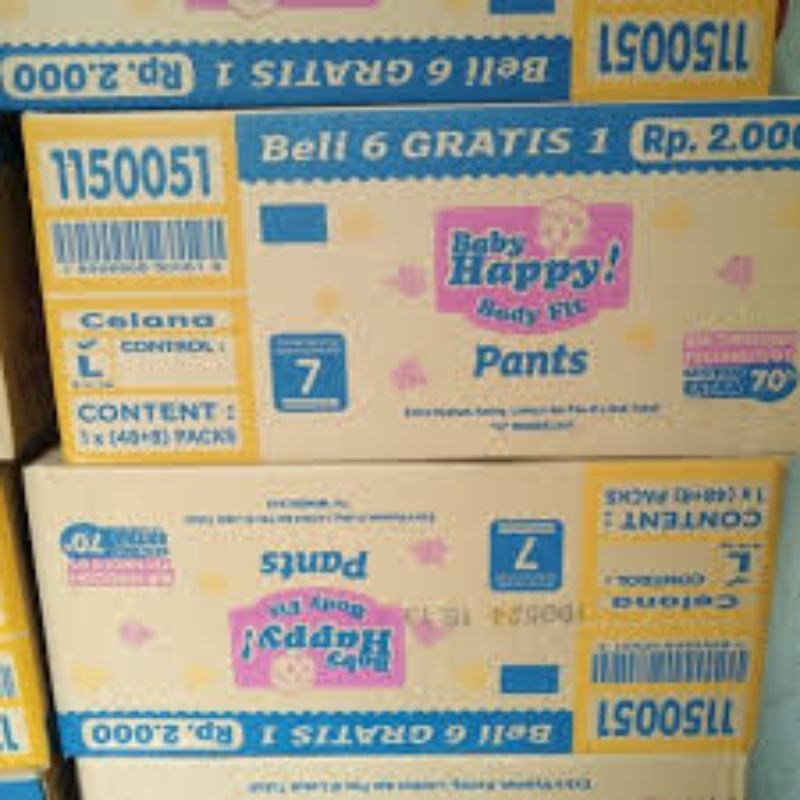 baby happy Pampers/popok renceng perdus ukuran L