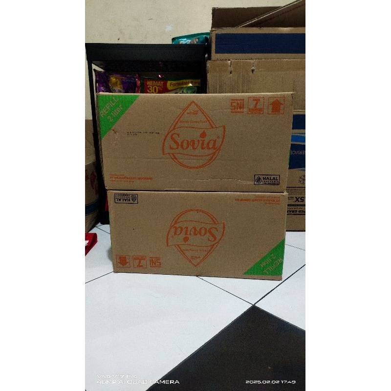 

MINYAK GORENG SOVIA 2 LITER KARTONAN X 2 KARTON