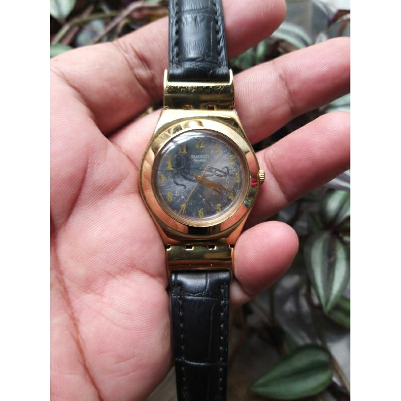 JAM TANGAN WANITA SWATCH LADIES IRONI GOLD