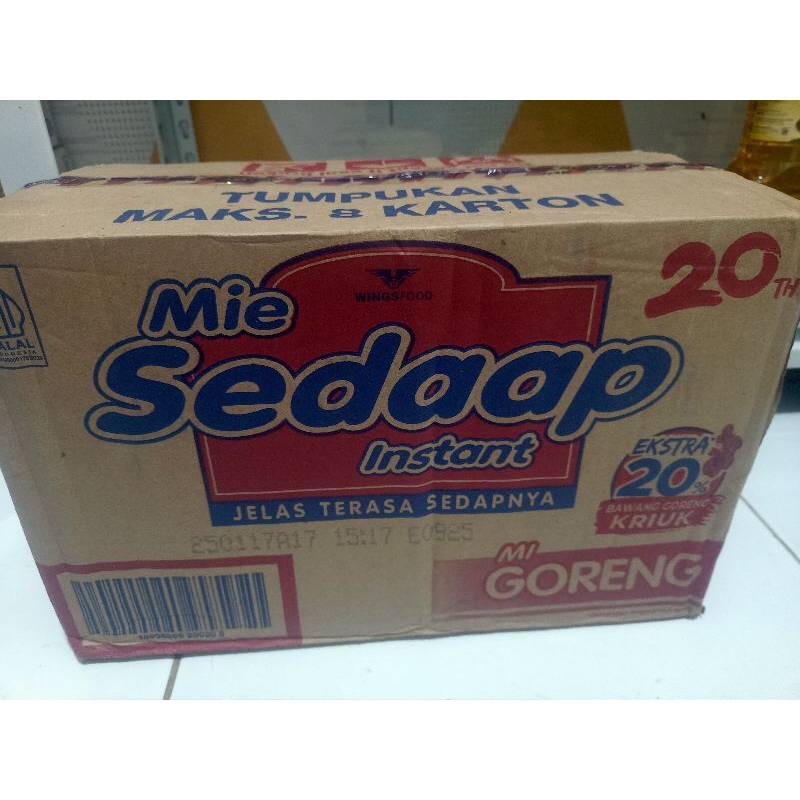 

mie sedap goreng 1 karton isi 40
