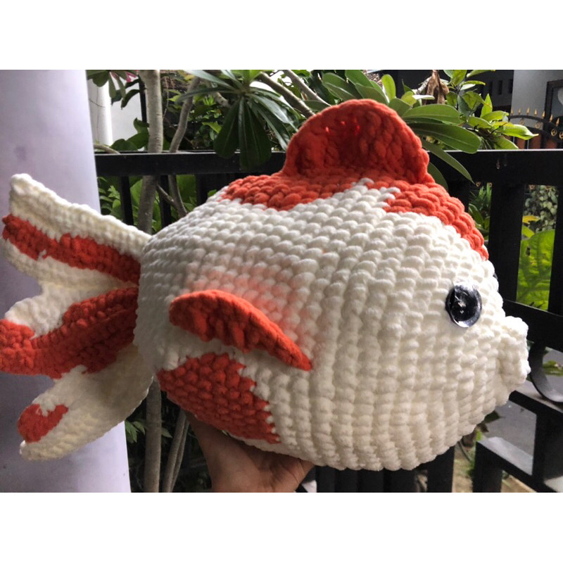 RAJUT IKAN KOI JUMBO/ BIG KOI FISH CROCHET
