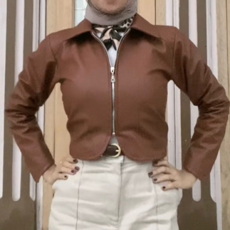 leather jacket - preloved